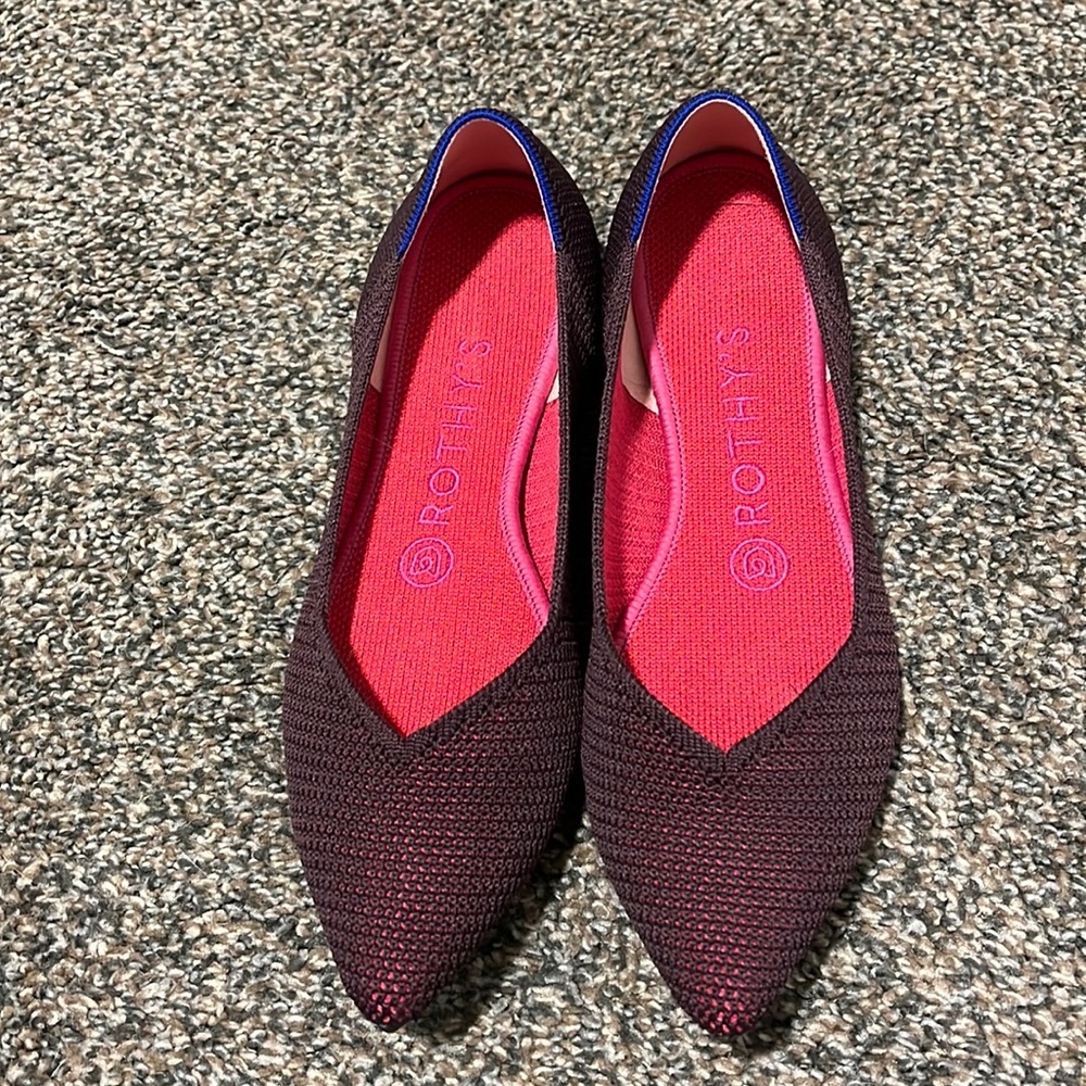 Rare Rothy’s Pointed Flat - Berry Lattice Retired… - image 1